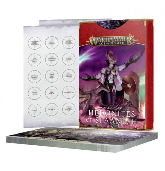 WARSCROLL CARDS: HEDONITES  OF SLAANESH (DEUTSCH)