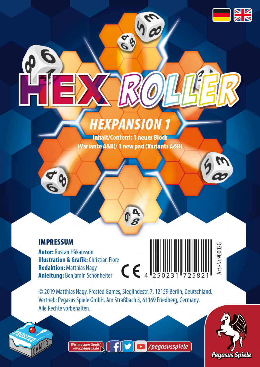 Hex Roller: Hexpansion 1