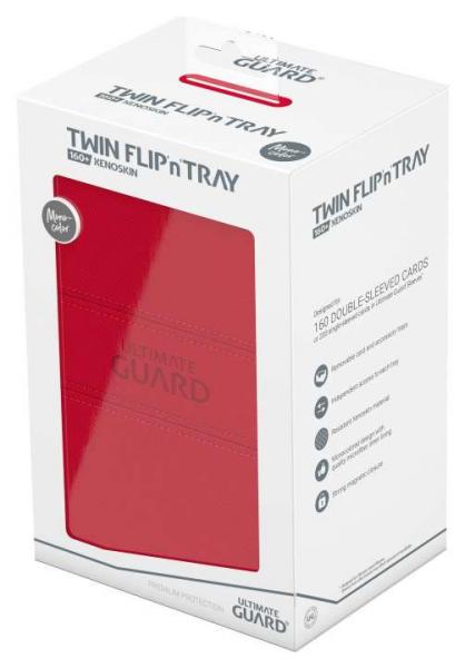 Ultimate Guard Twin Flip`n`Tray 160+ XenoSkin Monocolor Rot