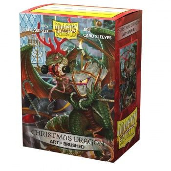 Dragon Shield Brushed Art Sleeves - Christmas Dragon 2020 (100) Dragon Shield Brushed Art Sleeves - Christmas Dragon 2020 (100)