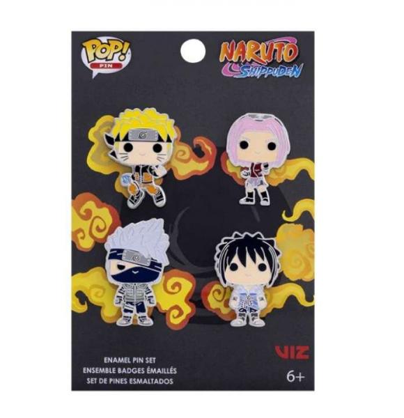 4PK PIN SET: NARUTO - TEAM 7