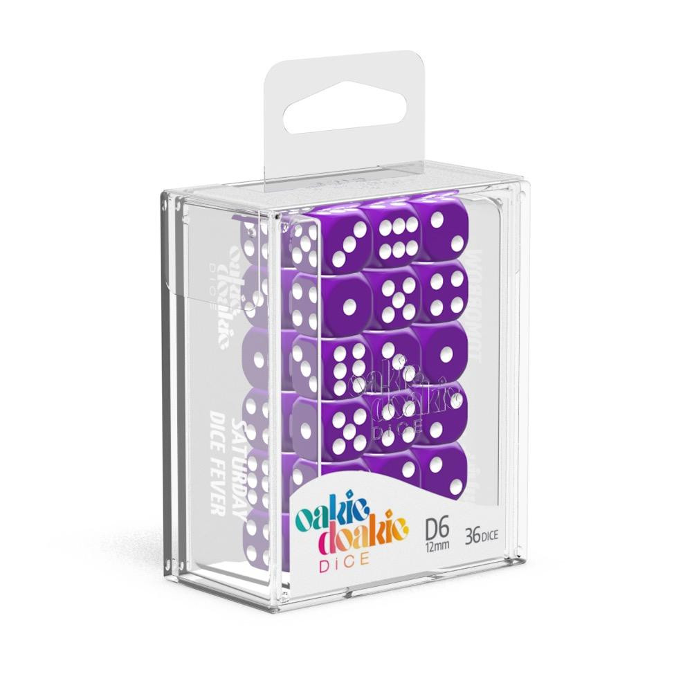 Oakie Doakie Dice W6 Würfel 12 mm Solid - Lila (36) Oakie Doakie Dice W6 Würfel 12 mm Solid - Lila (36)