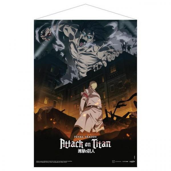 Attack on Titan: The Final Season Part 1 - Marley Attack Fabric Wall Scroll