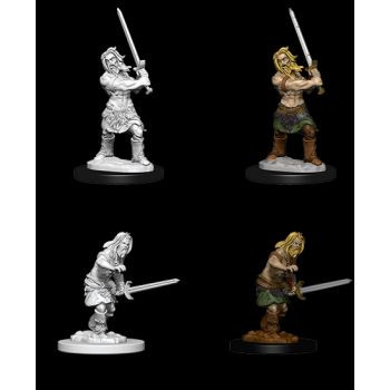 Pathfinder Deep Cuts Unpainted Miniatures: W6 Male Human Barbarian