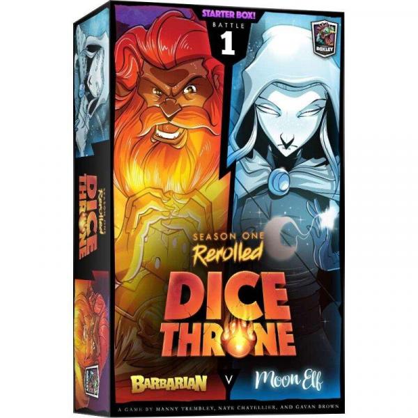 Dice Throne S1 ReRolled Barbarian vs Moon Elf EN