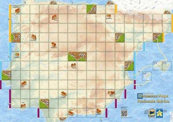Carcassonne: Maps Peninsula Iberica (84,1 x 59,4 cm)