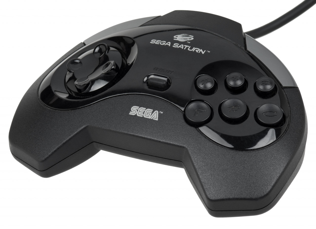 Sega Saturn Controller - schwarz (OVOA) (gebraucht) **