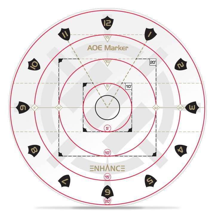 ENHANCE TABLETOP Area of Effect Damage Marker ENHANCE TABLETOP Area of Effect Damage Marker